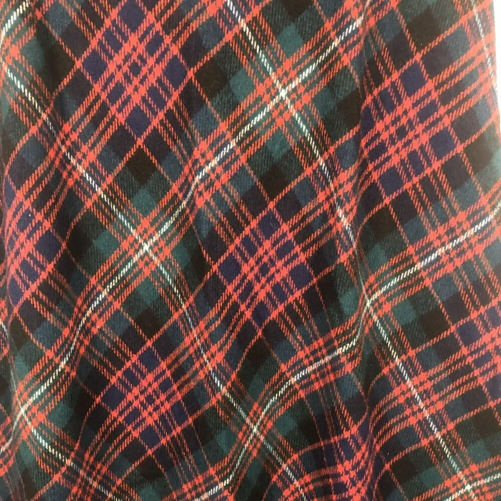 Crazy Horse Plaid A-Line Midi Skirt | Classic Tartan | Made in USA